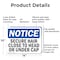 Signmission Secure Hair Close To Head Or Under Cap, 14 in W x Rectangle, Aluminum OS-2PACK-NS-A-1014-L-16548 - alternate 5